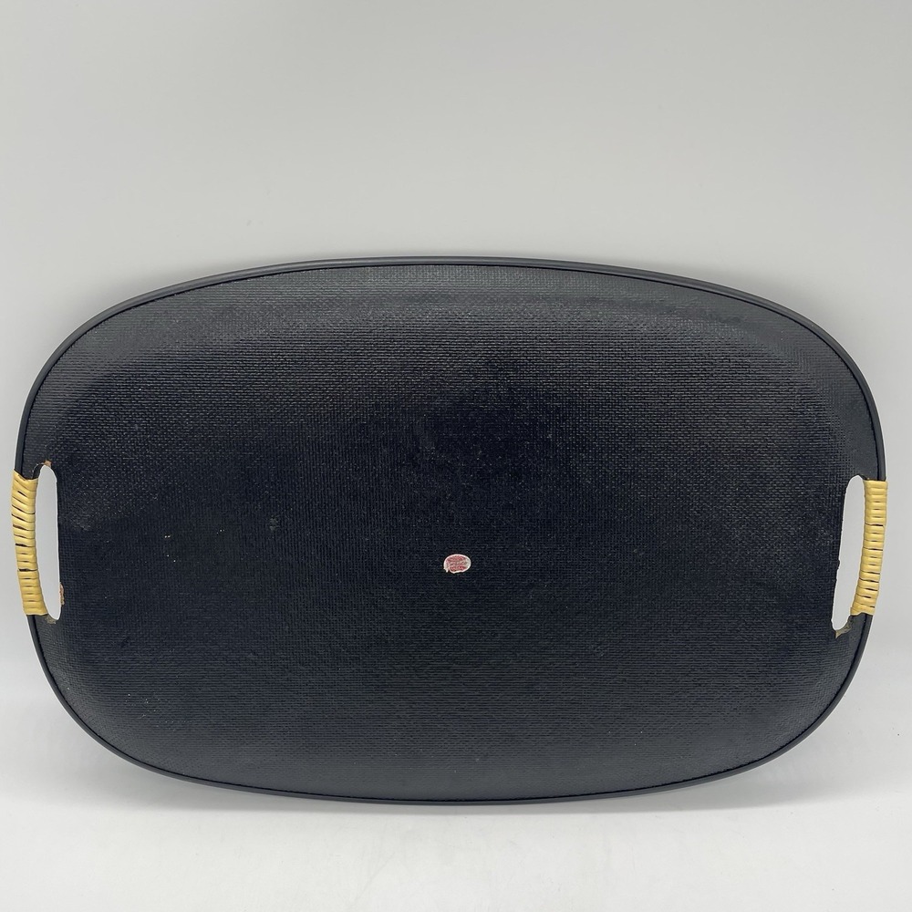 Vintage Tilso Mid-Century Modern Oval Fiberboard Serving Tray Fruit Japan Enesco - Picture 7 of 13